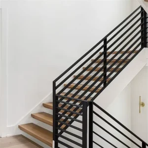 metal balusters with rod bar black color staircase balustrade